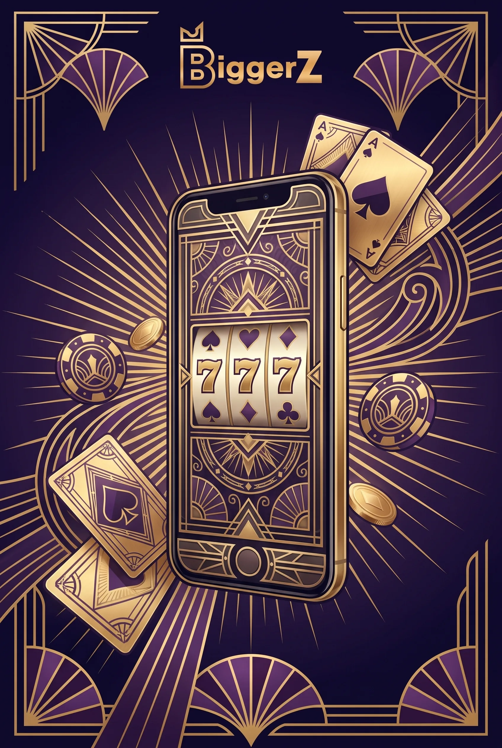 Illustration of mobile casino play